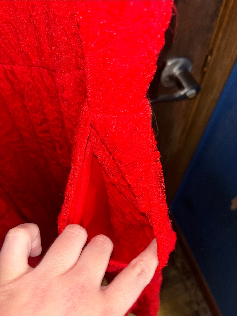 torrid Red Lace Midi Dress with Short Sleeves - Picture 6 of 13